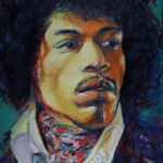 Hendrix Painting by Richard Bergen